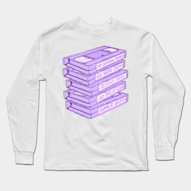 My Home Videos - Purple Long Sleeve T-Shirt by jzanderk